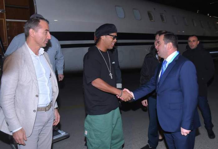 Brazilian football star Ronaldinho arrives in Azerbaijan for COP29