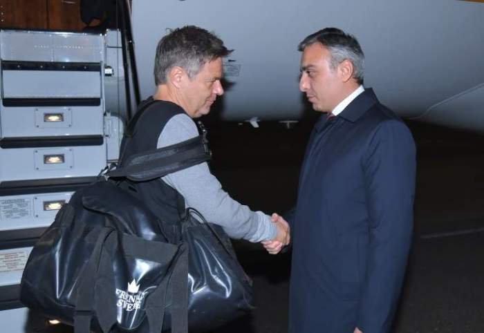 Germany's vice chancellor arrives in Azerbaijan