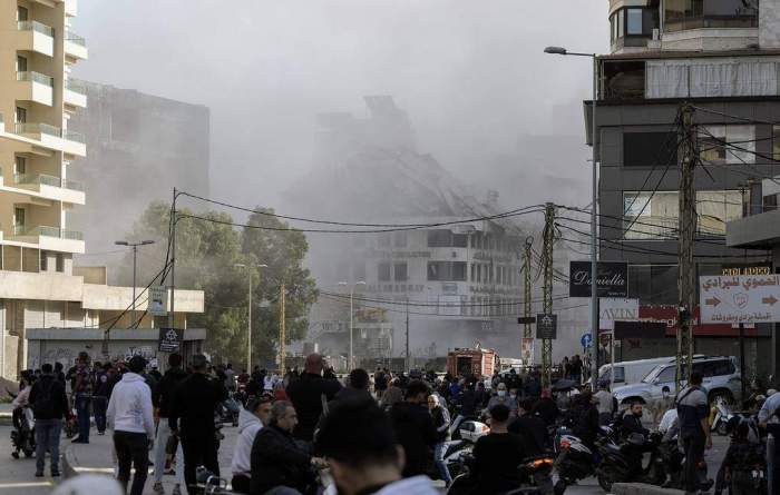 Israel launches massive airstrikes on central Beirut