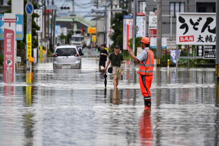 Evacuation orders issued in western Japan amid flood and landslide threats