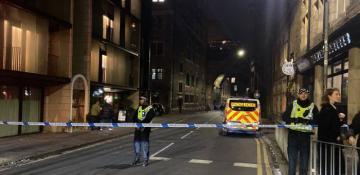 Central Edinburgh sealed off after Serious pedestrian accident