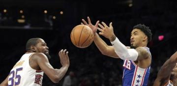 Kevin Durant's late basket secures Suns' win over 76ers in Paul George's debut