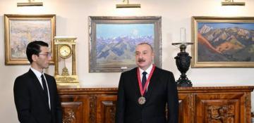 “Chinghiz Aitmatov” Order bestowed upon President Ilham Aliyev in Bishkek