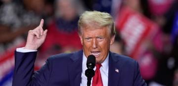 Trump says he’s fighting 'evil democrat system,' not Harris 