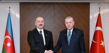 Azerbaijani, Turkish presidents meet in Bishkek