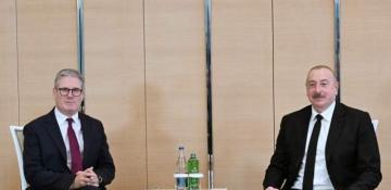 President Aliyev meets with UK Prime Minister 