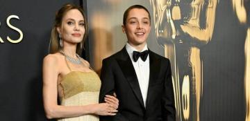 Angelina Jolie stuns at Governors Awards with son Knox Jolie-Pitt