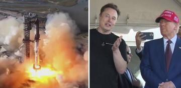 Musk launches Starship test flight with Trump in attendance