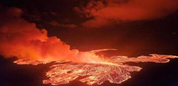 Volcano near Iceland's capital erupts for tenth time in three years  VIDEO 