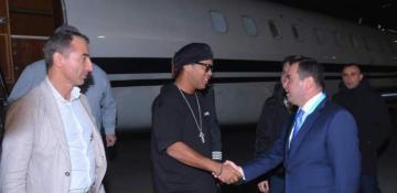 Brazilian football star Ronaldinho arrives in Azerbaijan for COP29