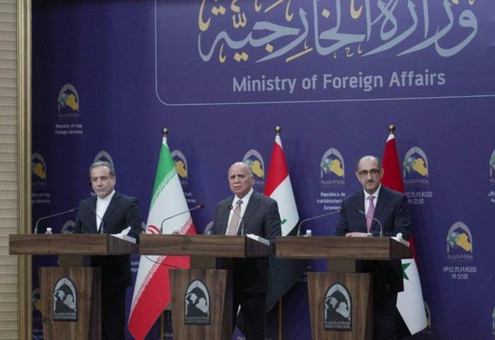 Iran, Iraq, and Syria FMs affirm Syria's sovereignty and independence in joint statement 