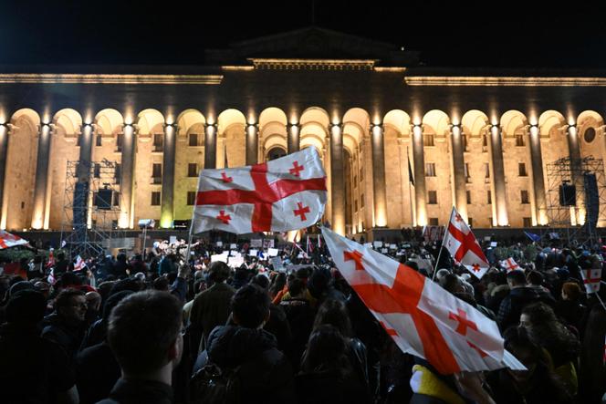 Georgian opposition holds march in capital city 