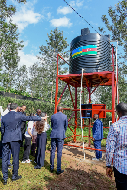 News about - Heydar Aliyev Foundation supports access to water for Rwandan school -  PHOTO 