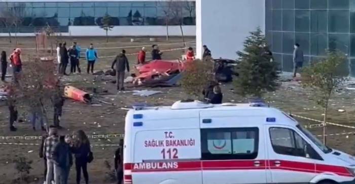 Four people die in helicopter crash at Turkish hospital
