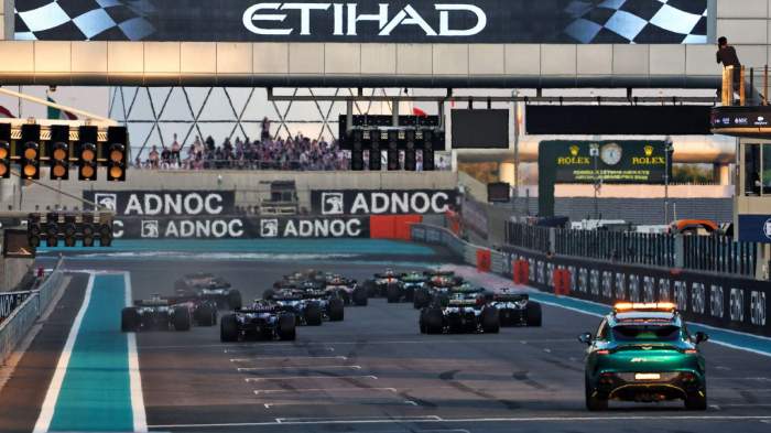  OFFICIAL GRID:  Starting positions at Yas Marina revealed as Hulkenberg, Leclerc, Albon, and Colapinto face penalties