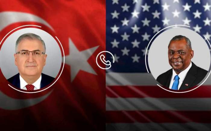 The defense ministers of Turkey and the US hold talks on Syria