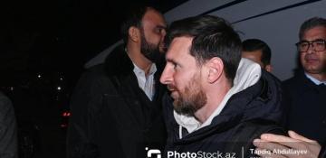 Football legend Messi arrives in Baku 
