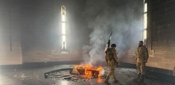 Hafez al-Assad's grave burned in Syria