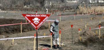 Azerbaijan defused nearly 100 landmines in its liberated areas last week