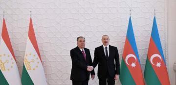 Azerbaijani, Tajik presidents discuss key issues of bilateral agenda 