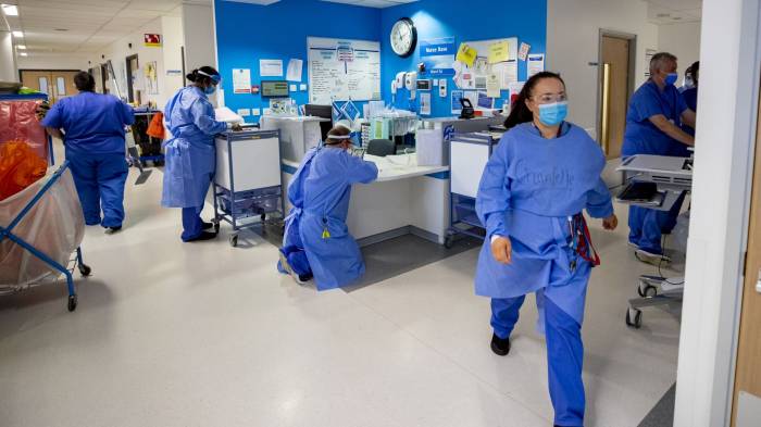 Flu cases in England hospitals quadruple in a month