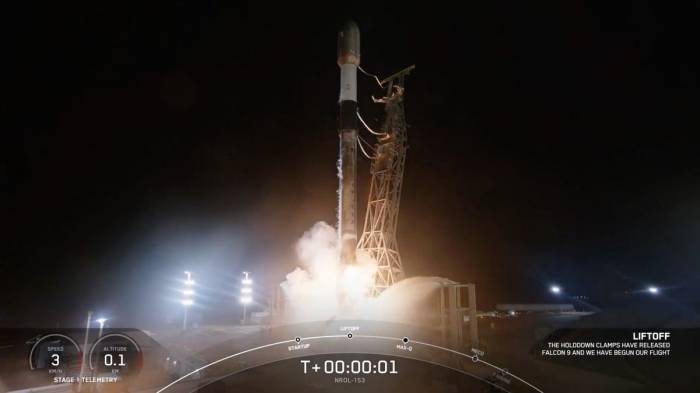 SpaceX launches another batch of US spy satellites -  VIDEO 