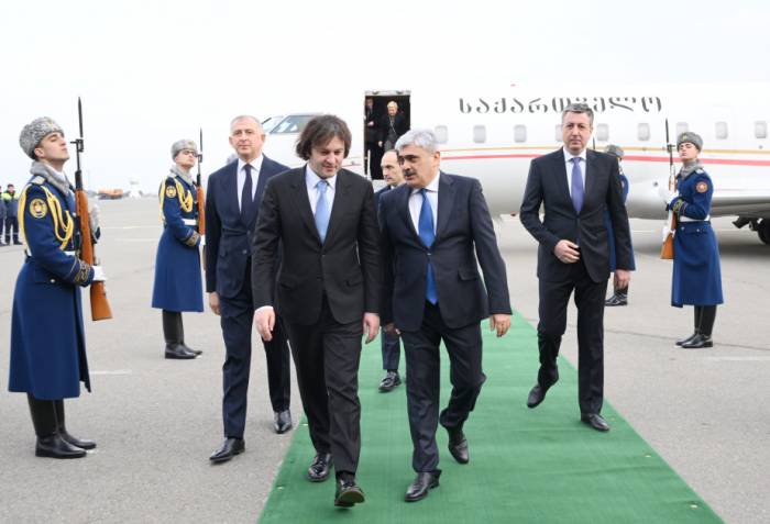 Georgian premier arrives in Azerbaijan