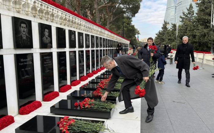 The German ambassador to Baku paid tribute to the victims of January 20