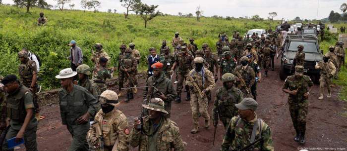 Intense fighting is underway in the eastern DR Congo near the city of Goma 