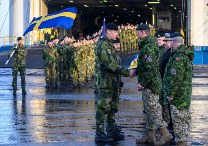 Sweden deploys troops near Russia's border for a NATO mission