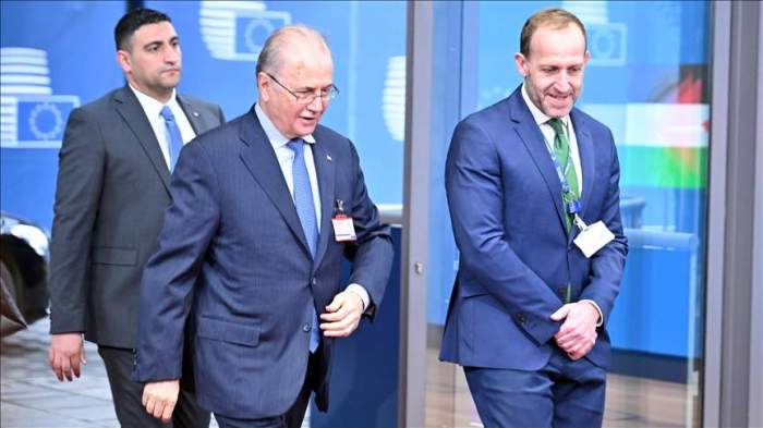 EU Council and Parliament presidents host Palestinian Premier in Brussels