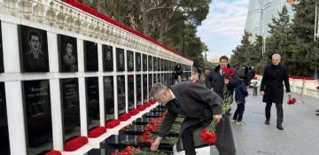 The German ambassador to Baku paid tribute to the victims of January 20