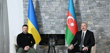 Azerbaijan’s president meets with Ukrainian counterpart in Davos