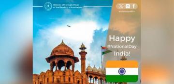 Azerbaijan's MFA congratulates India on national holiday 