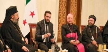 Syria de facto leader al-Sharaa meets Christian clerics 
