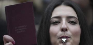 Thousands of students in Serbia protest against civil rights violations and a crackdown by the spy agency