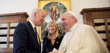 President Biden presented Pope Francis with the Medal of Freedom, the highest civilian honor in the United States