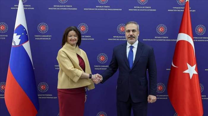 Turkish and Slovenian foreign ministers hold talks in Ankara 