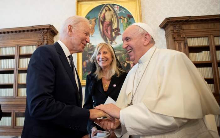 President Biden presented Pope Francis with the Medal of Freedom, the highest civilian honor in the United States