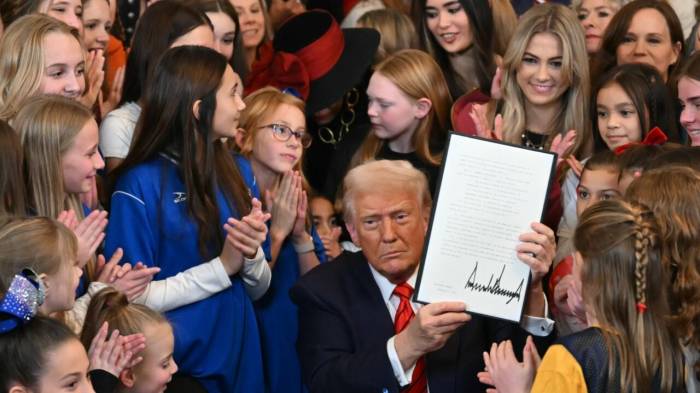 Trump order seeks to ban transgender women and girls from female sports 