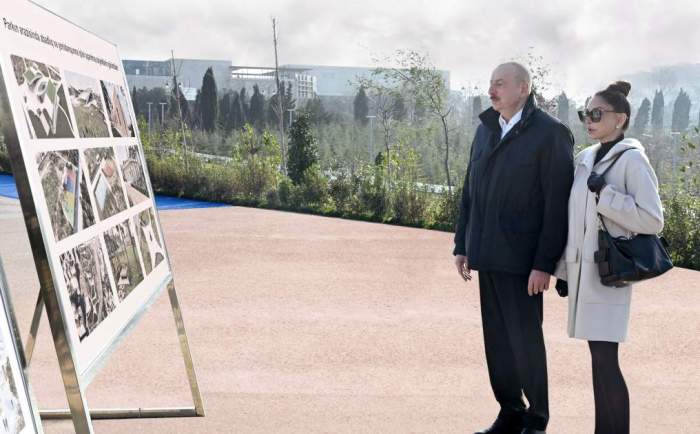 President Aliyev inaugurates new park near Ganjlik metro station in Baku 