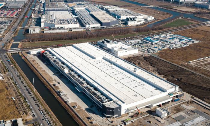 Tesla's huge battery plant in Shanghai launches production