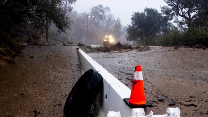 Southern California hit by mudslides and flooding, roads closed following atmospheric river