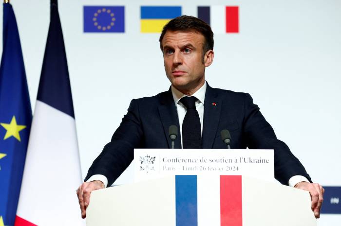 Macron says France not preparing to send ground troops to Ukraine 