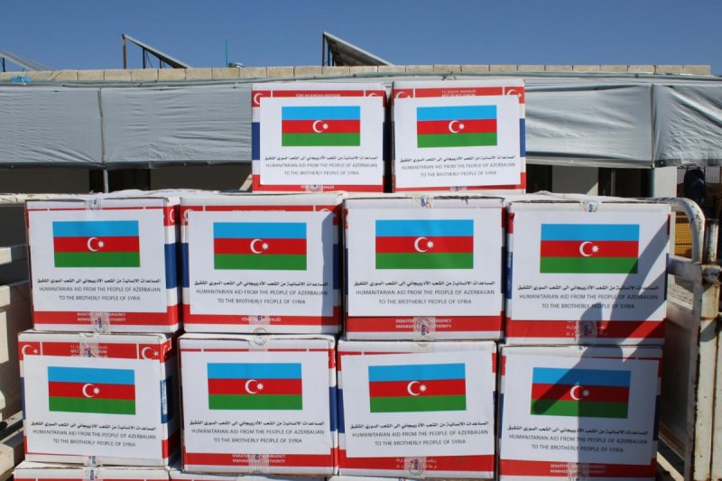 Azerbaijan’s humanitarian aid delivered to Syria