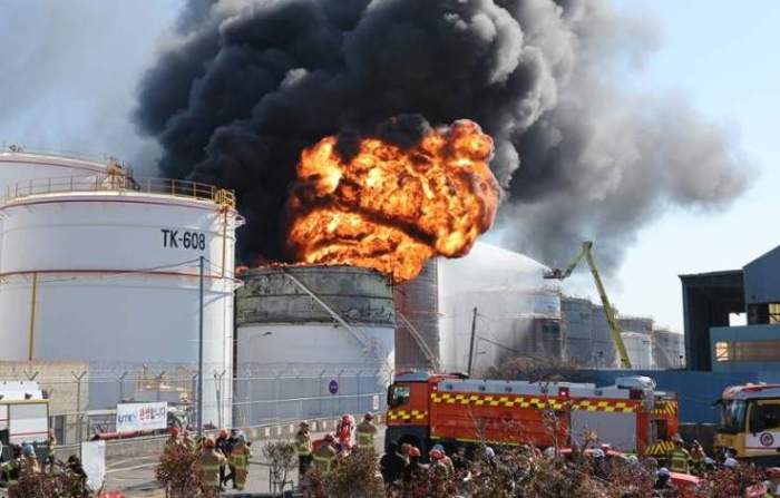 At least one dead in oil storage tank explosion in South Korea’s Ulsan -  VIDEO 