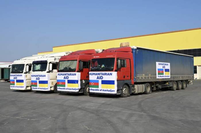 Azerbaijan sends another shipment of humanitarian aid to Ukraine