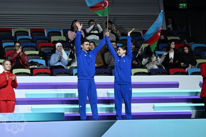 Azerbaijani gymnasts win three medals in World Cup
