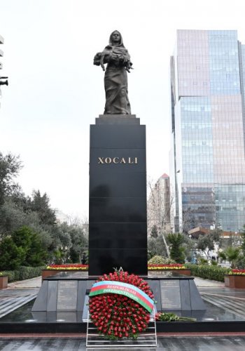 News about - Azerbaijani president and first lady visit Khojaly Genocide Memorial