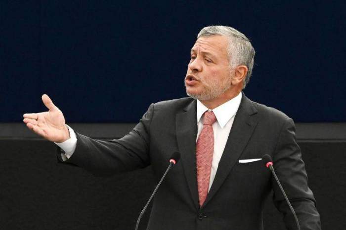 Jordan's king reaffirms stance against Palestinian displacement 